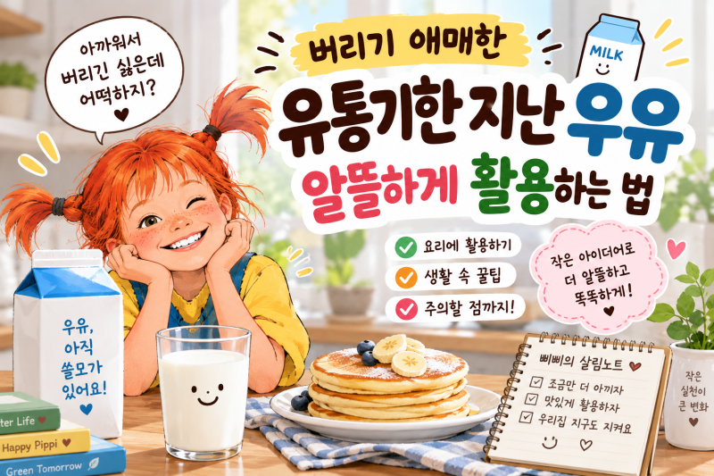 버리기 애매한 유통기한 지난 우유, 알뜰하게 활용하기 전에 꼭 확인할 것...