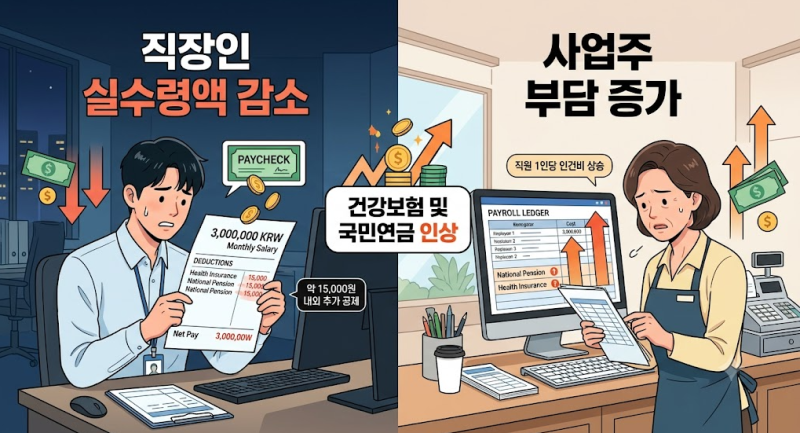[2026년 필수 점검] 내 월급 실수령액 변화? 4대보험 요율 인상과 연말정산 절세 팁