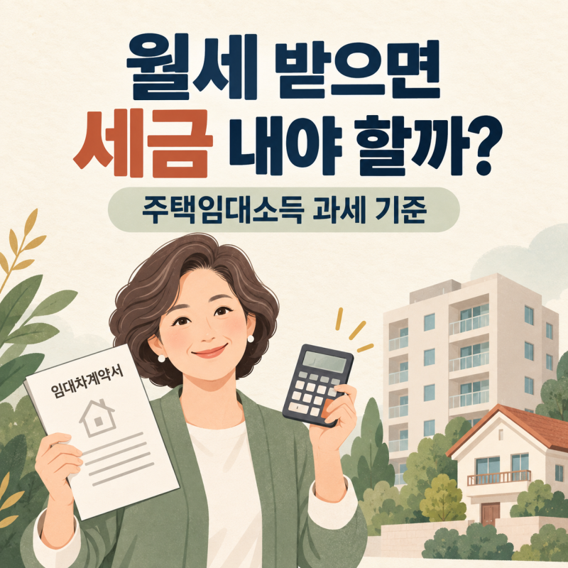 월세를 받으면 세금을 내야 할까? 주택임대소득 과세 기준