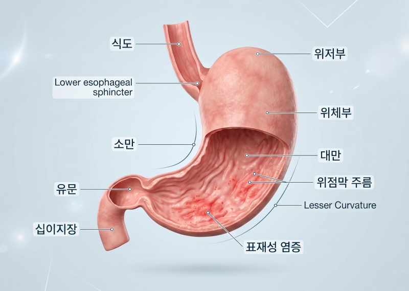 만성 표재성 위염이란? 뜻 증상 치료방법까지 한눈에