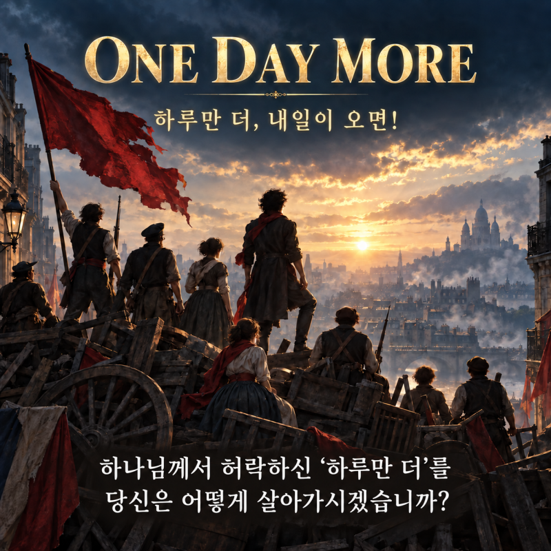 레미제라블 One Day More(원데이모어)가사 뜻 해석 한국어 가사 악보 노래방