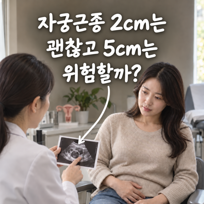 자궁근종 2cm는 괜찮고 5cm는 위험할까? 크기별 치료 기준