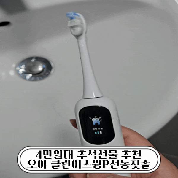 오아 클린이스윙P 전동칫솔 사용후기 4만원대 추석선물 추천