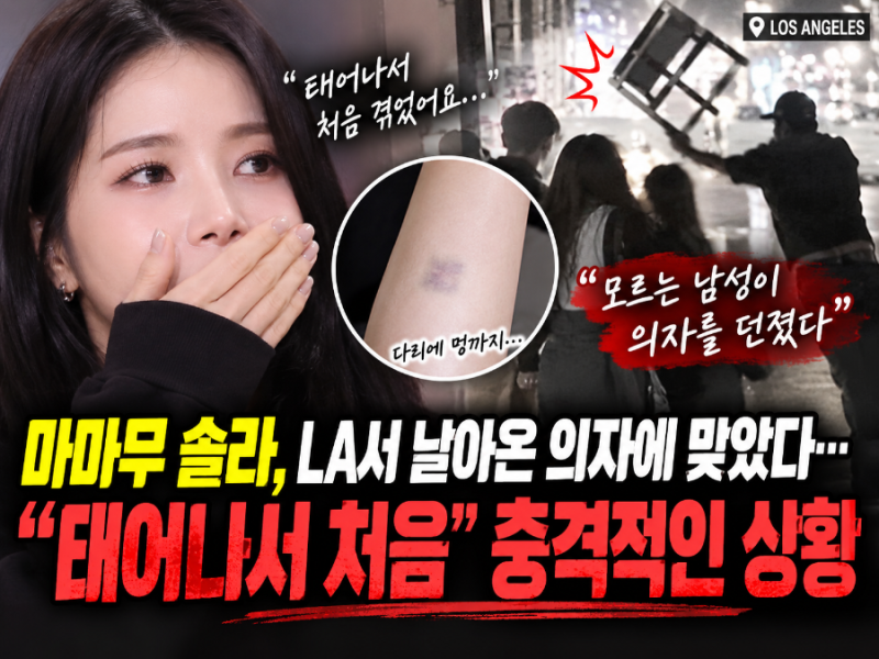 마마무 솔라 LA 길거리에서 봉변?