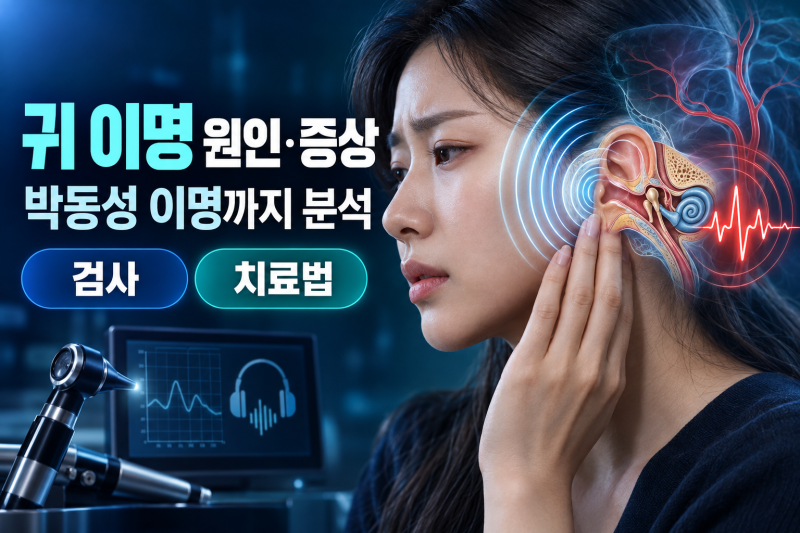 귀 이명 원인 증상과 박동성 이명 원인 분석을 통한 올바른 이명 원인 검사 및 치료법 가이드