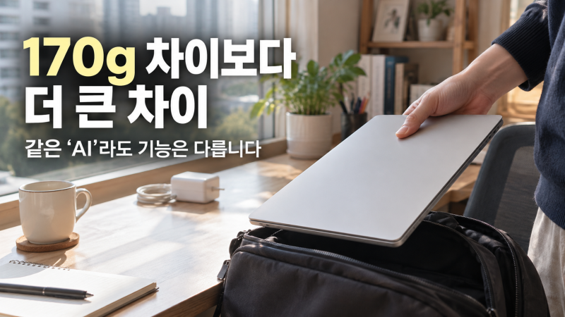 LG 그램북 AI 2026 출하가 145만원부터…그램과 갈리는 건 170g보다 ‘AI 기능’입니다