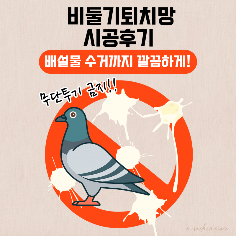 전주 비둘기퇴치망 시공 후기｜아파트 실외기실 비둘기 배설물 청소부터 망 설치까지