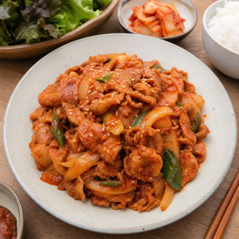기사식당 제육볶음 맛의 비밀! 물 한 방울 안 생기게 바짝 볶는 취사병 꿀팁