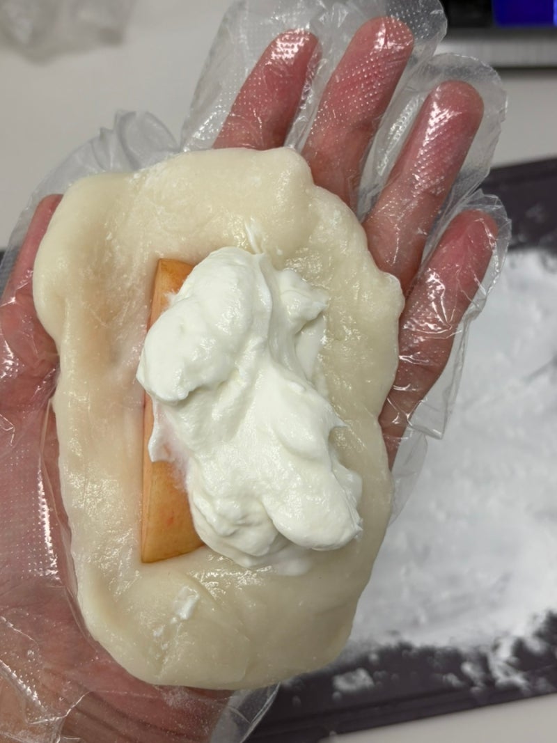 한정선 복숭아 요거트 찹쌀떡 만들기 반죽 안 달라붙게 만드는 꿀팁!