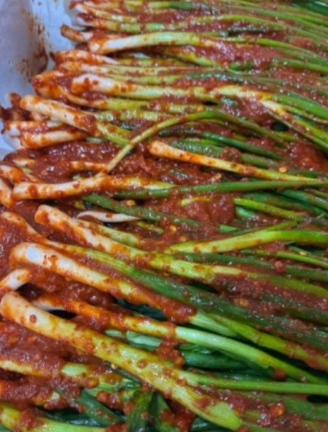 파김치 맛있게 담기. 전라도식 파김치 담는 법. 레시피