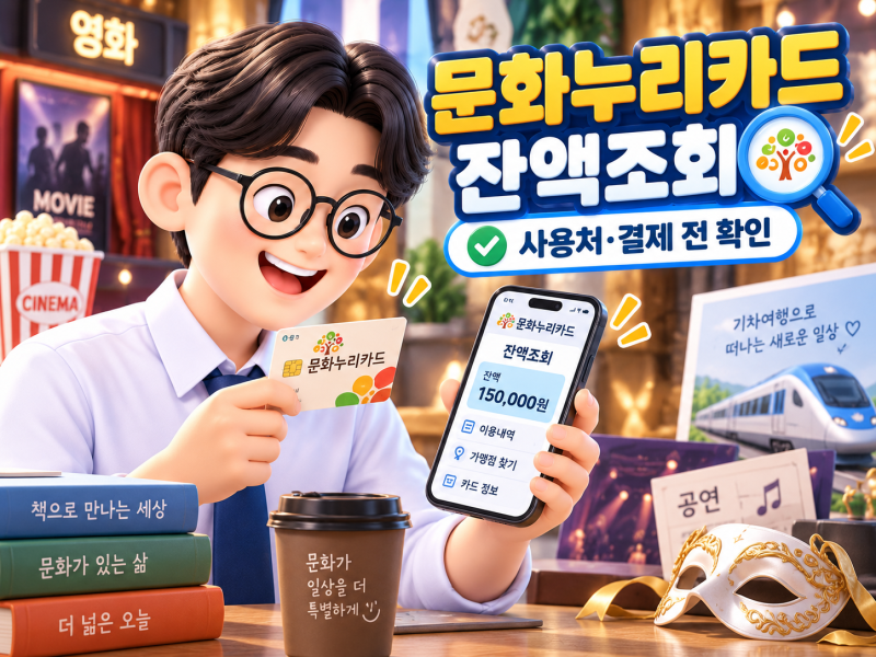 2026 문화누리카드 잔액조회 어떻게?｜사용처·온라인 결제·남은 금액 확인방법