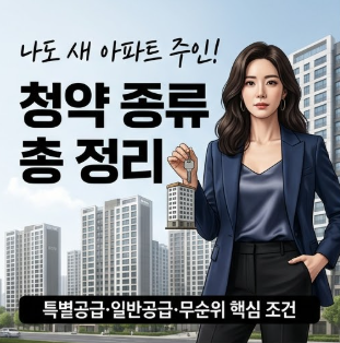 아파트 청약 종류부터 특별공급·일반공급·무순위 조건과 치명적 부적격 방지 주의사항 총....