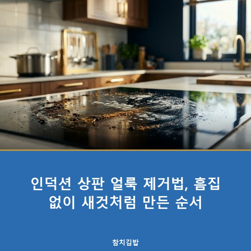 인덕션 상판 얼룩 제거법, 흠집 없이 새것처럼 만든 순서