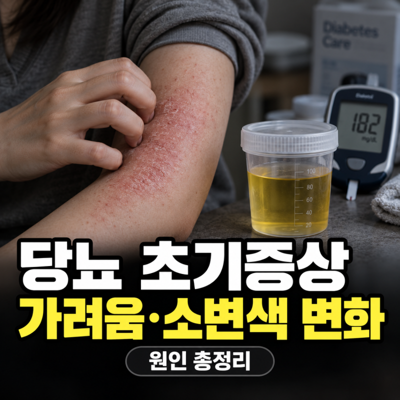 당뇨 초기증상 총정리: 피부 가려움과 소변 색 변화의 원인