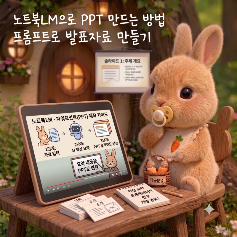 노트북LM으로 PPT 만들기｜프롬프트로 발표자료 만들기
