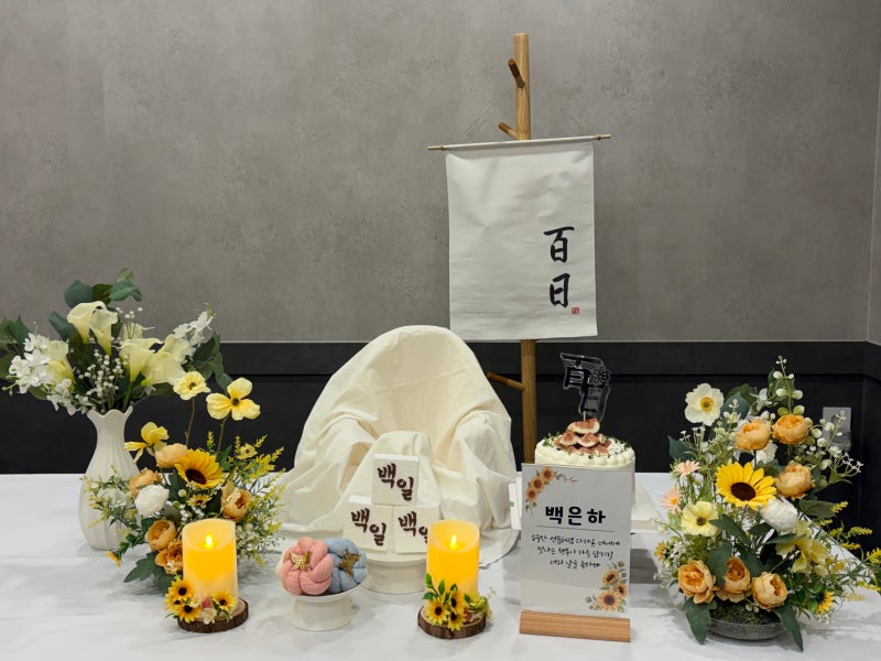 대전 백일상 대여 후기｜대전광역시가족센터에서 2만원에 백일상 대여하기