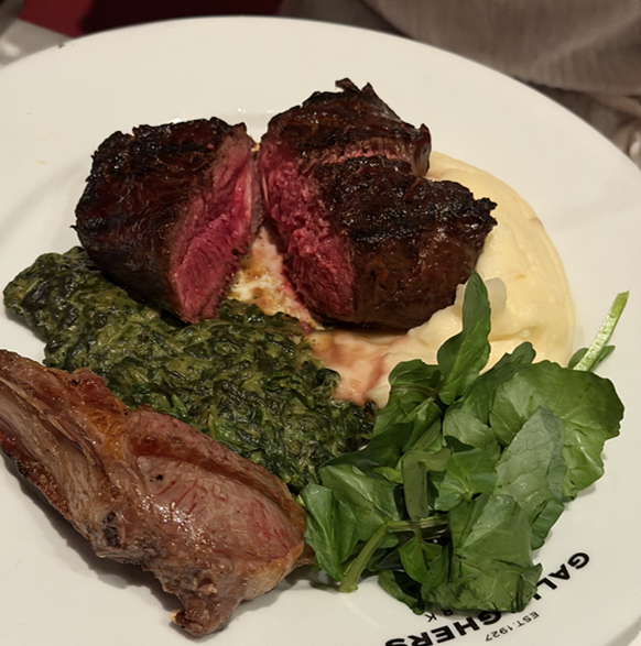 [뉴욕] Gallagher's Steakhouse 뉴욕 맛집 갤러거 스테이크하우스 런치 추천 양갈비 극추천