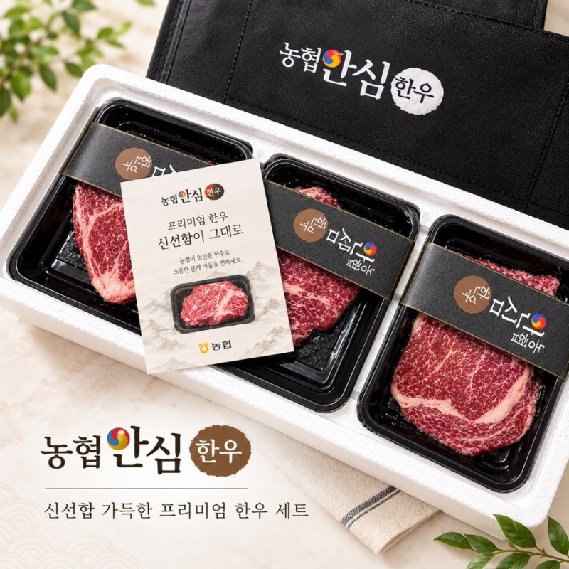 카카오톡 농협안심한우 세트 생일 명절 소고기 선물