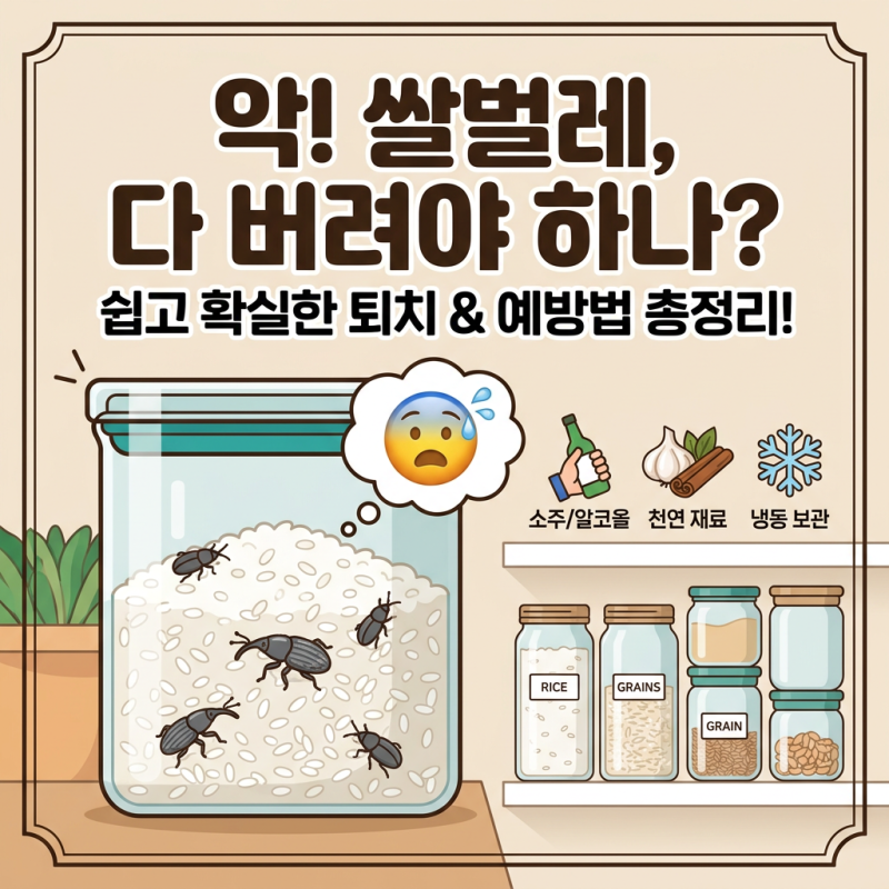 쌀벌레 예방법 및 퇴치법 : 페트병 보관으로 쌀바구미 박멸하기