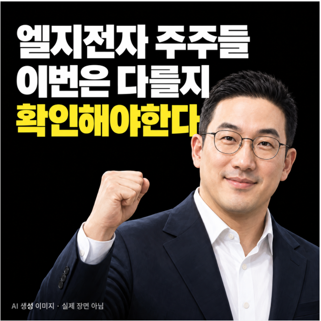 경제알기 19편 이번에도 엘또속? ,엘지전자 주주들 이번은 다를지 확인해야한다