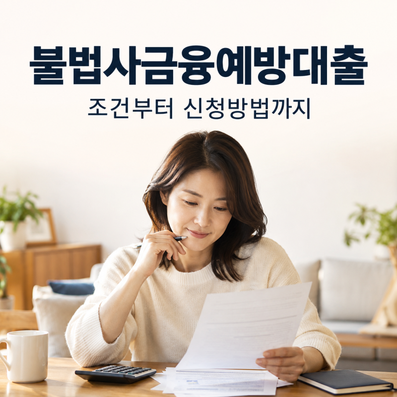 불법사금융예방대출, 무직자·연체자도 신청할 수 있을까요?