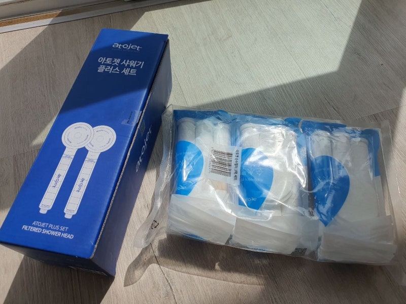 아토젯 샤워기 후기｜AJ8200 플러스 세트 설치·수압·필터 교체까지 직접 사용해보니