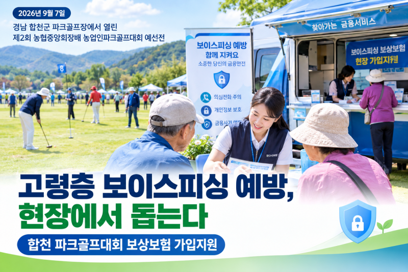 농협은행 이동점포, 고령층 보이스피싱 보험 가입 지원