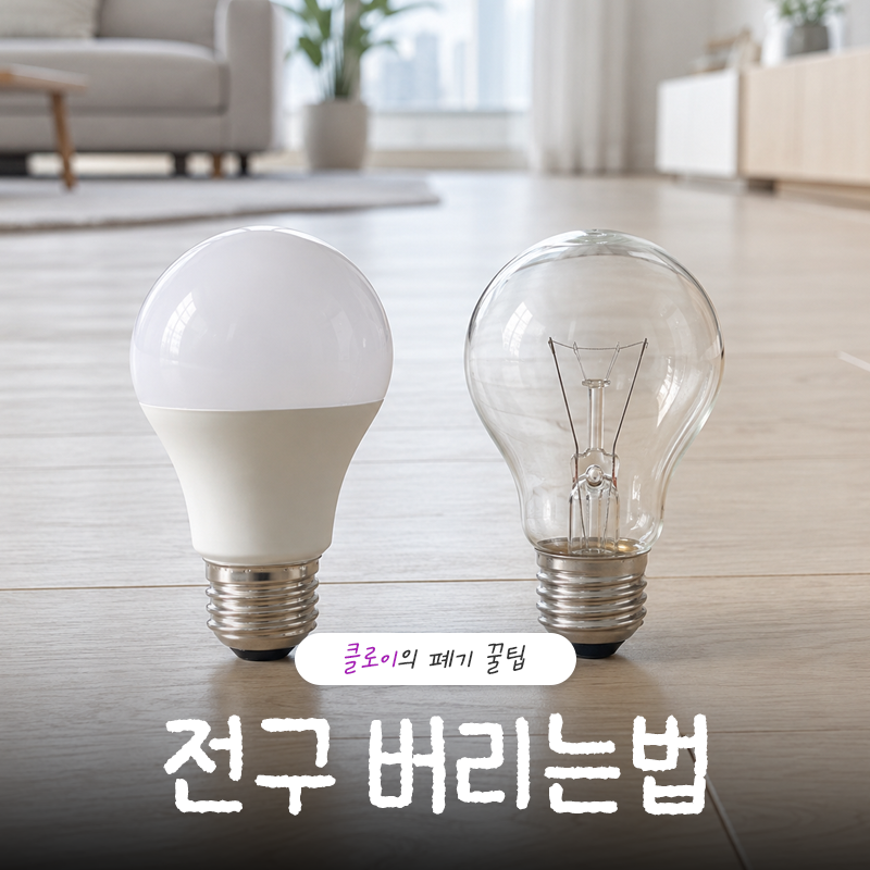 전구 버리는법 LED부터 백열 전구 깨진 형광등까지 헷갈림 끝