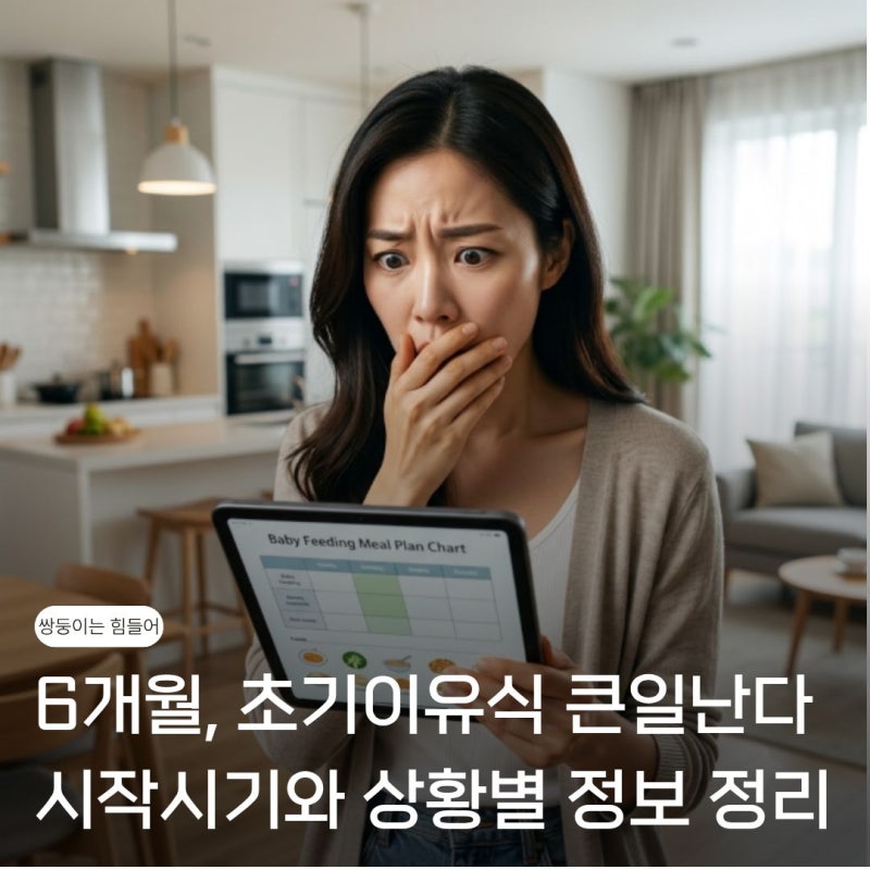 6개월이라도 초기이유식 식단표하면 큰일나는 이유? 시작시기와 상황별 스케줄 총정리