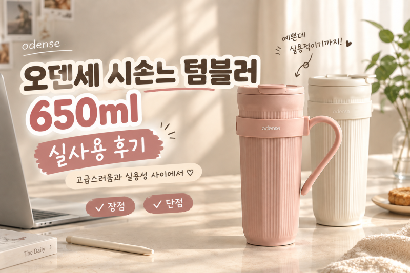 오덴세 시손느 텀블러 650ml 실사용 후기｜고급스러움과 실용성 사이에서