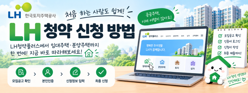 LH 청약 신청 방법｜LH청약플러스 인터넷 청약 처음부터 끝까지