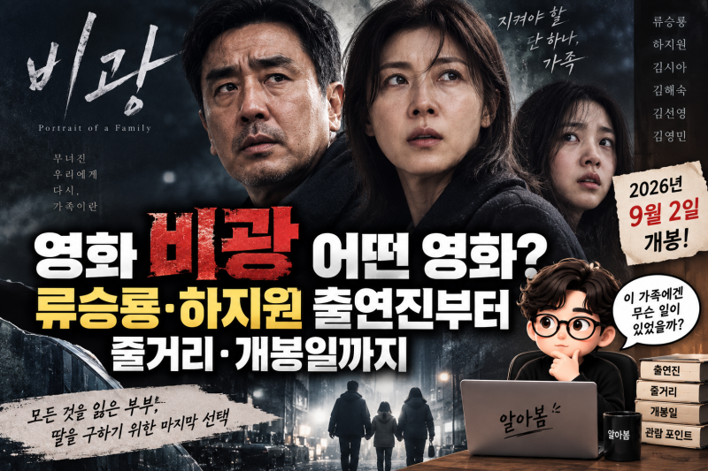 영화 비광 어떤 영화? 류승룡·하지원 출연진부터 줄거리·개봉일까지