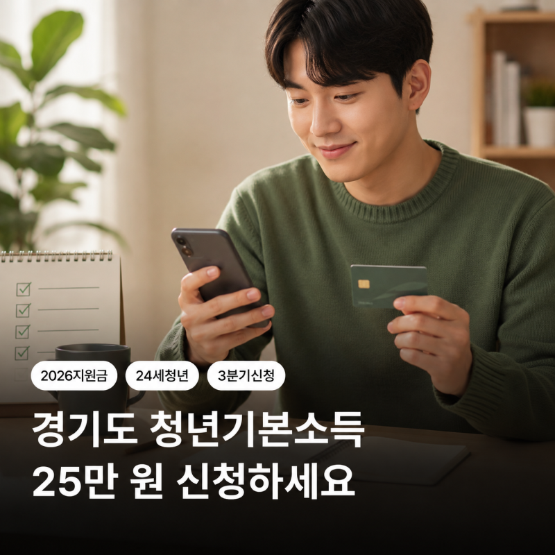 2026 경기도 청년기본소득 3분기 신청방법｜25만 원 대상·지급일 확인