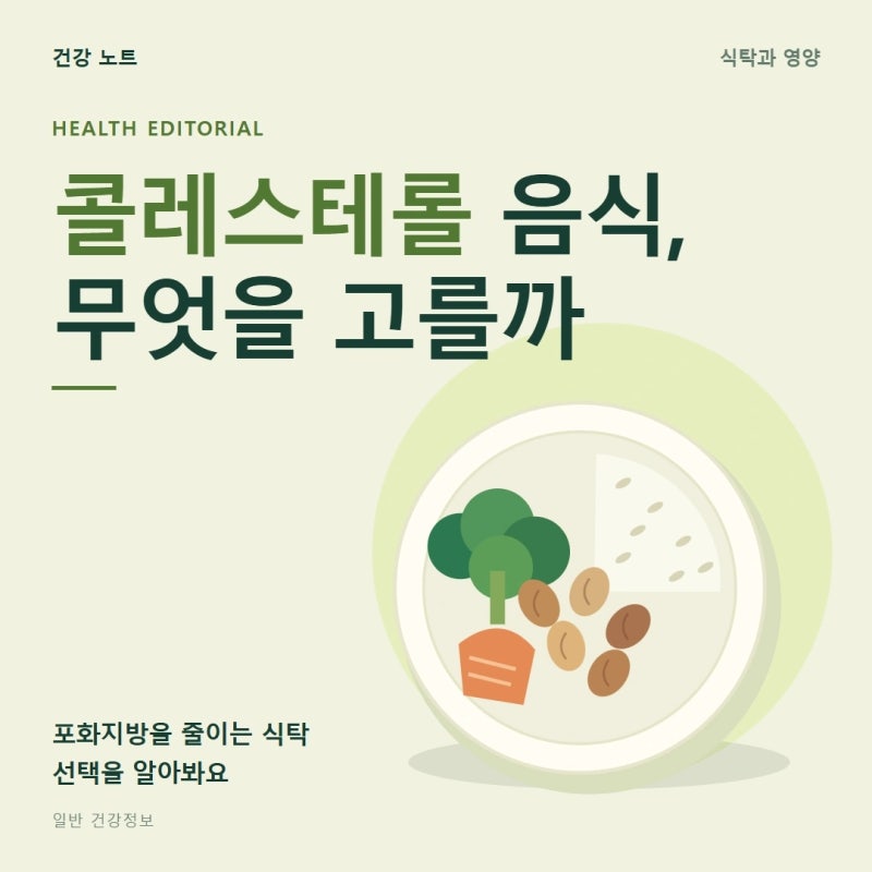 콜레스테롤 낮추는 음식 TOP5, 혈관 기름때 걱정된다면 꼭 챙기세요