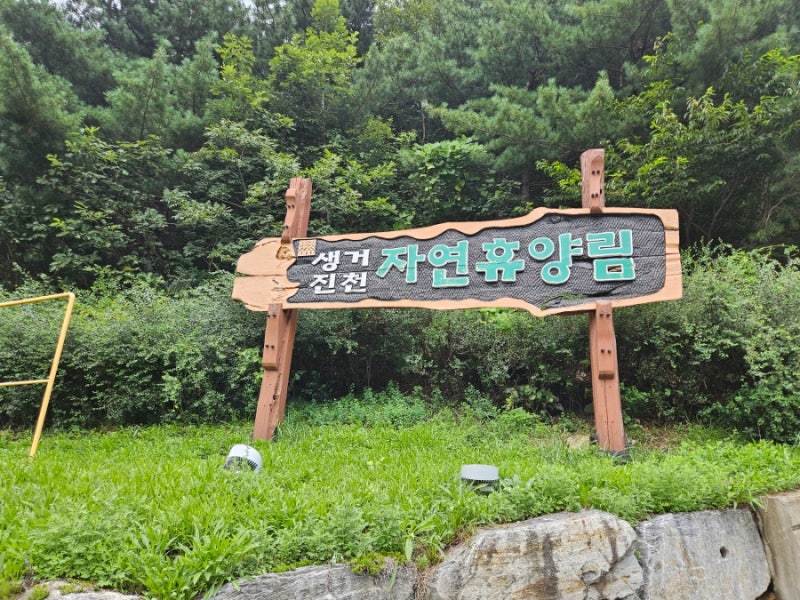 [ 충북 진천 ] 물놀이와 바베큐가 가능한 자연휴양림 >