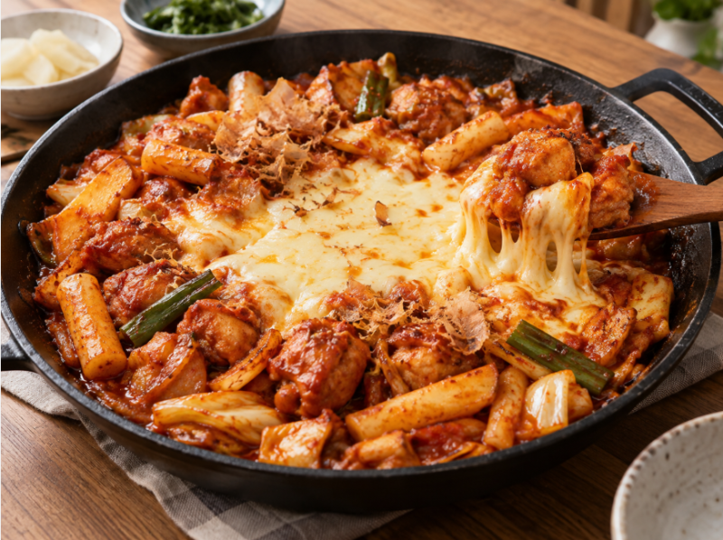 [편스토랑] 김재중 가다랑어포 치즈닭갈비 레시피