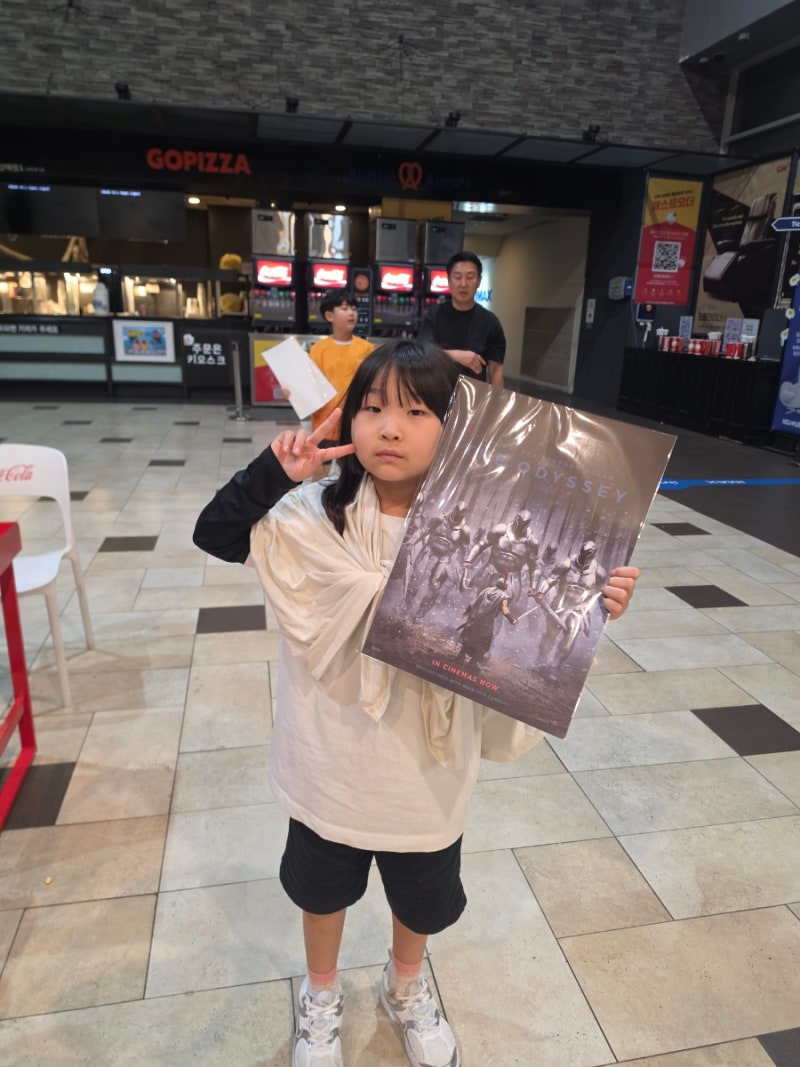 오디세이 4DX 초등학생과 본 후기, CGV 일산 팝콘 멀미 무서운 장면