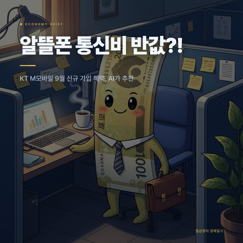 KT M모바일 알뜰폰 추천 9월 신규가입 혜택 친구 초대코드 정리