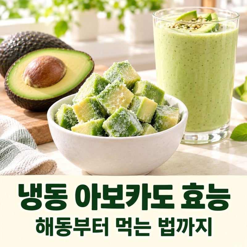 냉동 아보카도 효능 해동부터 먹는법까지