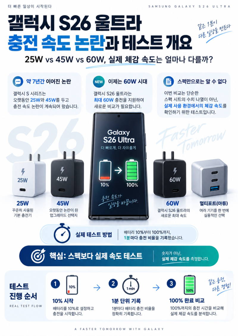 삼성 갤럭시 스마트폰 충전기 선택 가이드
