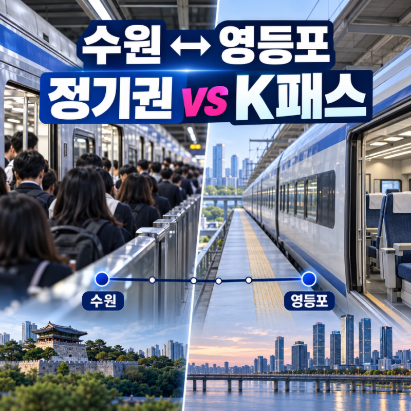 수원 영등포 정기권 vs 모바일 레일플러스 K패스, 2026년 9월 교통비 완벽 비교
