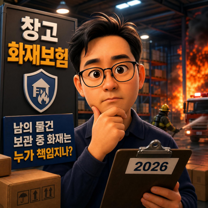 창고 화재보험, 남의 물건 보관 중 화재는 누가 책임지나 (2026)