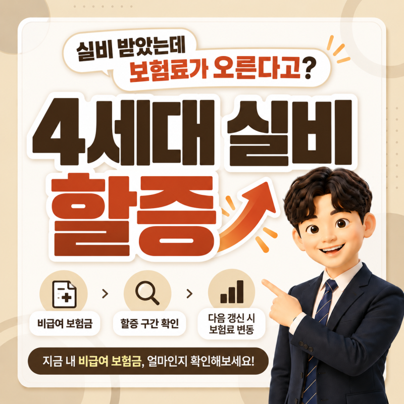 4세대 실비 할증, 비급여 보상을 받으면 얼마나 오를까?