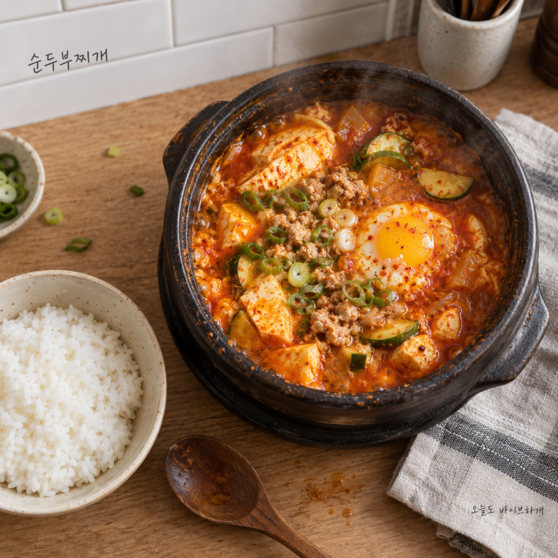 순두부찌개 레시피, 식당처럼 깊은 맛이 안 났던 이유가 있습니다