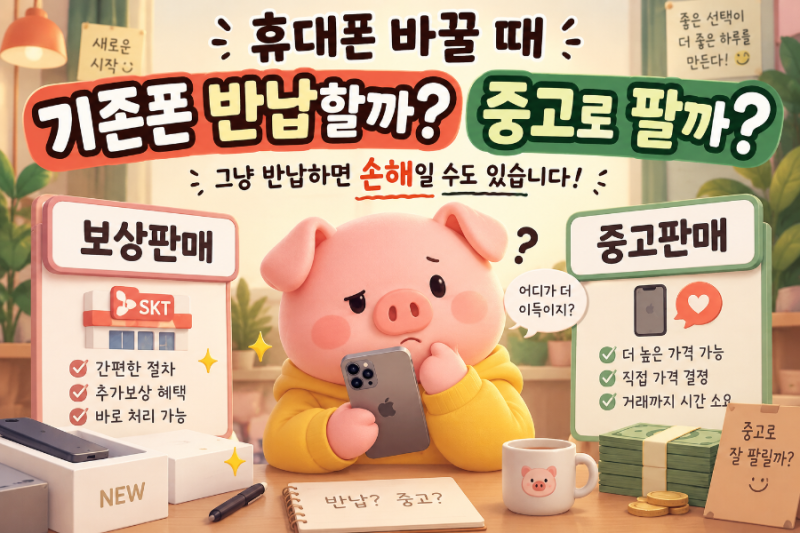 휴대폰 바꿀 때 기존폰 반납할까? 중고로 팔까? 뭐가 더 이득일까