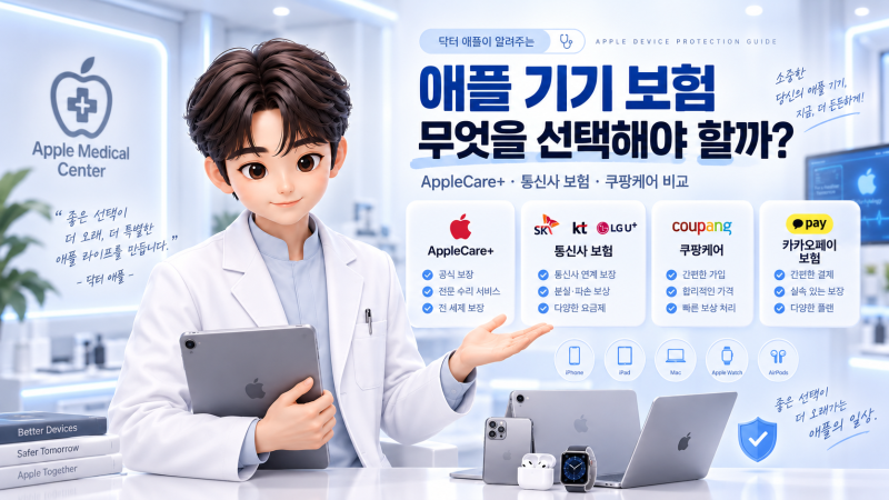 AppleCare+ vs SKT·KT·LG U+ 통신사 보험 vs 쿠팡케어·카카오페이, 무엇을 선택해야 할까?ㅣ아이폰 ....