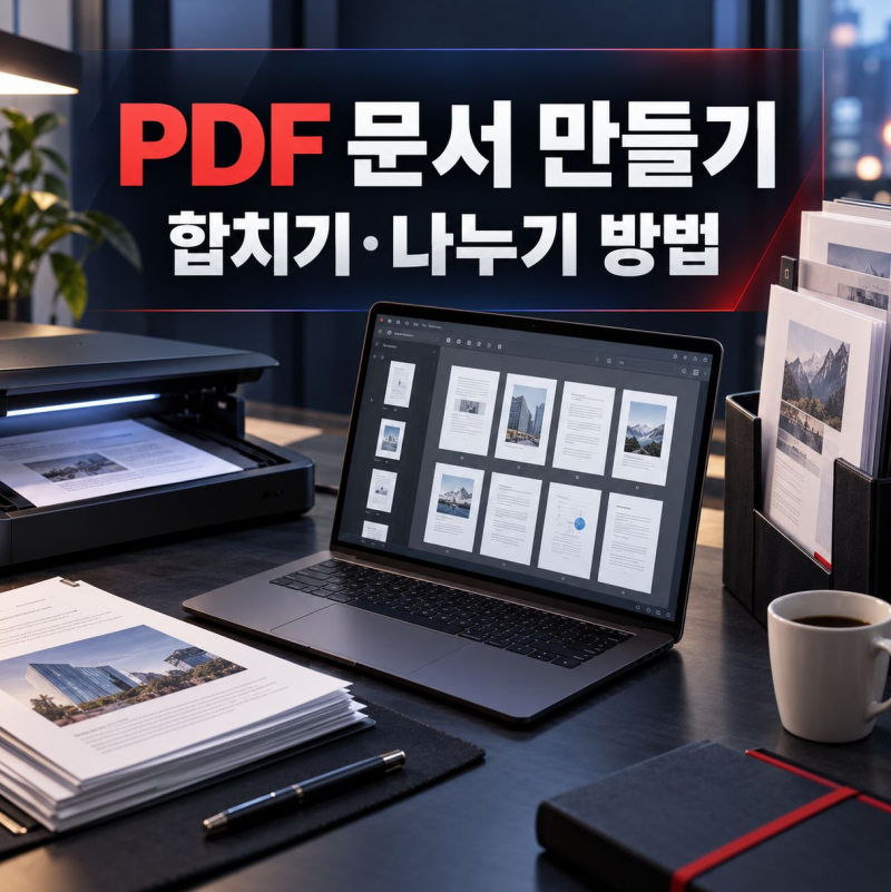 PDF 문서 만들기와 여러 페이지 합치기·나누기 방법
