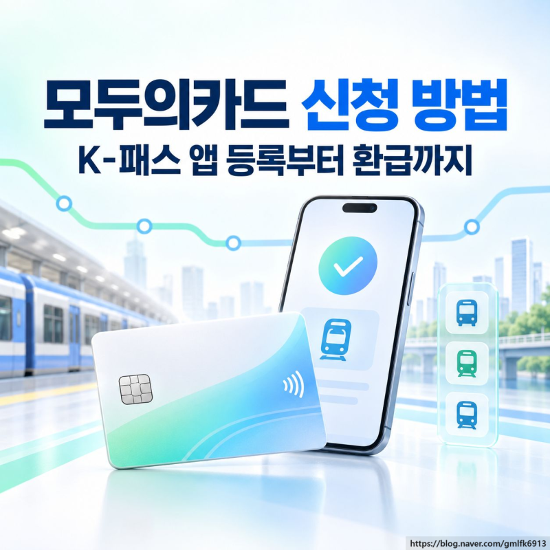 모두의카드 신청 방법, K-패스 앱 등록부터 환급까지