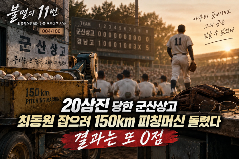 최동원 20탈삼진｜군산상고는 왜 피칭머신을 150km로 돌렸나…그래도 막지 못했다