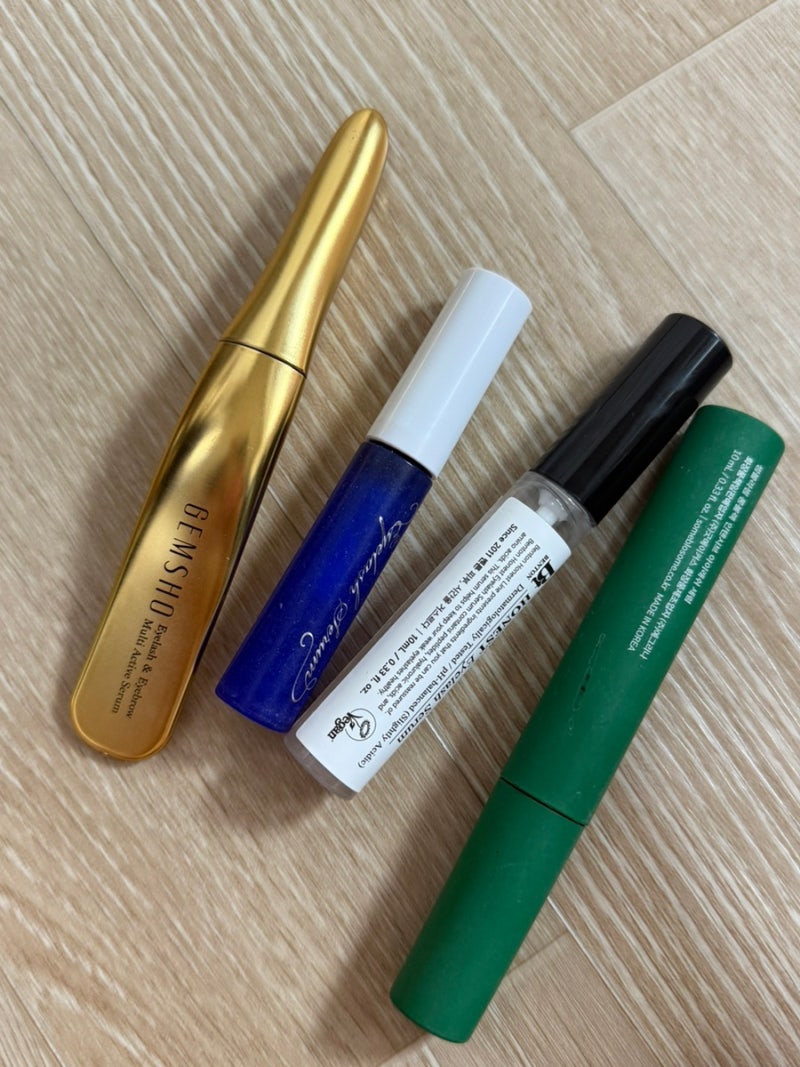속눈썹영양제 내돈내산 벤튼 젬소 영양제 비교 전후 2달 사용 솔직후기 (효과 1도 없음)